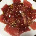 莉紅花's cooksnap of when they made 簡単うまうま！マグロのカルパッチョ.