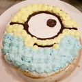 はしもぽんちゃん's cooksnap of when they made ミニオンケーキ ミニオン ケーキ.