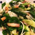 ふぁみぴい's cooksnap of when they made 葉玉ねぎと厚切りベーコンの炒め物.