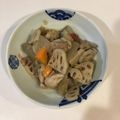 piesan's cooksnap of when they made 鶏ごぼうレンコン人参炒め煮.