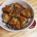 aaaaaaaai's cooksnap of when they made アジのふんわり蒲焼丼.