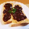 ♡sayulily♡'s cooksnap of when they made ピーナツバターあんこトースト♡.