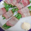 リンゴぐま's cooksnap of when they made お弁当にスナップえんどうのベーコン巻き.