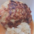 美憂ちゃん's cooksnap of when they made 和風豆腐ハンバーグ 青じそ風味つゆがけ.