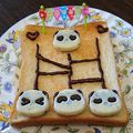 ひろちゃん☆ママ's cooksnap of when they made *さくさくぱんだのあみだくじトースト*.
