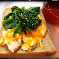 meg722922's cooksnap of when they made 菜の花とたまごのごまマヨサラダ。.