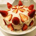 ponnpoco's cooksnap of when they made Wチョコクリームの苺チョコショートケーキ.