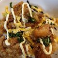 きょとん's cooksnap of when they made 鶏マヨ丼.