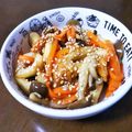 ちゃあこ♥'s cooksnap of when they made ♪ちくわ&人参&しめじのピリ辛きんぴら♪.