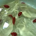 Eire's cooksnap of when they made アガーで作る、愛玉子(オーギョーチ)風.
