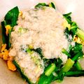 adomania's cooksnap of when they made 小松菜のカニあんかけ☆カニ缶で簡単に.