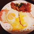 すみま～る's cooksnap of when they made ハム目玉焼き☆.