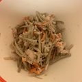 なごり's cooksnap of when they made 辛子がピリッと隠し味！牛蒡と人参のサラダ.