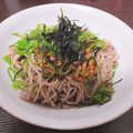 akiyakun's cooksnap of when they made 納豆たまご蕎麦.