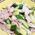 クック0VDTEI☆'s cooksnap of when they made きゅうりと豚バラの炒めもの.