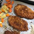 non♪♪♪'s cooksnap of when they made カロリーと洗い物少なく！揚げないトンカツ.