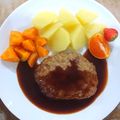 alice1990's cooksnap of when they made うちの自家製ハンバーグ☆簡単.
