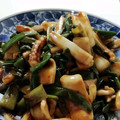 クックTLDS2A☆'s cooksnap of when they made ワケギとイカの酢味噌和え.