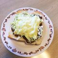 take♪aki♪'s cooksnap of when they made ＊キャベツinカレーチーズトースト＊.