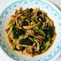 柚希☆G9's cooksnap of when they made 豚肉とほうれん草ときのこの簡単炒め☆.