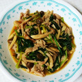 柚希☆G9's cooksnap of when they made 豚肉とほうれん草ときのこの簡単炒め☆.