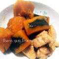 ミニcooking's cooksnap of when they made ☆簡単おかず☆鶏肉とかぼちゃの煮物.