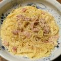 クック7RK4JC☆'s cooksnap of when they made 牛乳で作るカルボナーラ.