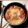 ame-ikuru's cooksnap of when they made 残り物ラタトゥイユでリゾット.
