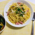 クック228EQ2☆'s cooksnap of when they made 超時短！エリンギとベーコンの和風パスタ.