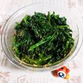 yukiwanko's cooksnap of when they made レンジで簡単副菜！ほうれん草のごま和え.