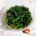 yukiwanko's cooksnap of when they made レンジで簡単副菜！ほうれん草のごま和え.