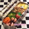 なゆほ's cooksnap of when they made 塩昆布魚肉ソーセージ炒めつまみおかず弁当.