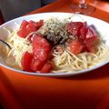 らいむ☻…☺…☻'s cooksnap of when they made 塩トマトで冷製パスタ.