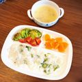 ちゃぴ♥'s cooksnap of when they made 離乳食☆後期　しらす・オクラ・ほうれん草.