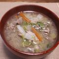 クックX78LEZ☆'s cooksnap of when they made 簡単！白菜たっぷり豚汁.