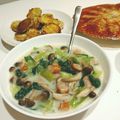 ひよこ816's cooksnap of when they made チンゲン菜としめじとベーコンのクリーム煮.