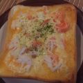 ｙｏｕ５'s cooksnap of when they made ＊カニカマコチュマヨトースト＊.