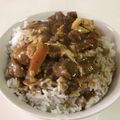 papikun's cooksnap of when they made 残りカレーでとろうまカレー丼♪.
