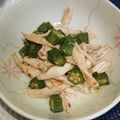 ＊ちゃちゅ＊'s cooksnap of when they made とり胸とオクラの和え物糖質制限ダイエット.
