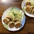 kitty・yumi's cooksnap of when they made 海老と大葉のはんぺん焼き٩(^‿^)۶.