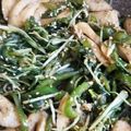 ☆マユカナ☆'s cooksnap of when they made 水菜(またはピーマン)と竹輪のきんぴら.