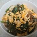 イルカ凡's cooksnap of when they made 春雨とニラの卵オイスタ—炒め.