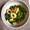 ばやし's cooksnap of when they made かき菜とちくわのおかか胡麻醤油和え.