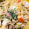 リーコッコー's cooksnap of when they made マヨ ツナ きゅうりでサラスパ^_^.