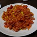 ひろちゃん☆ママ's cooksnap of when they made 水漬けパスタの糸引くナポリタン.