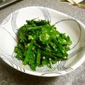 卯月のうさぎ２０１４'s cooksnap of when they made 法蓮草のお浸しも塩レモンでさっぱり和え.