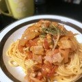 わかぞ～'s cooksnap of when they made あさりとベーコンの♪トマトスパ.