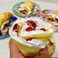 R♡♡R's cooksnap of when they made クレープの巻き方.