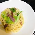 coco91muse's cooksnap of when they made おつまみサラミのオイルパスタ.