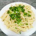 ebipeco's cooksnap of when they made めんつゆで超簡単にお店の味！明太子パスタ.